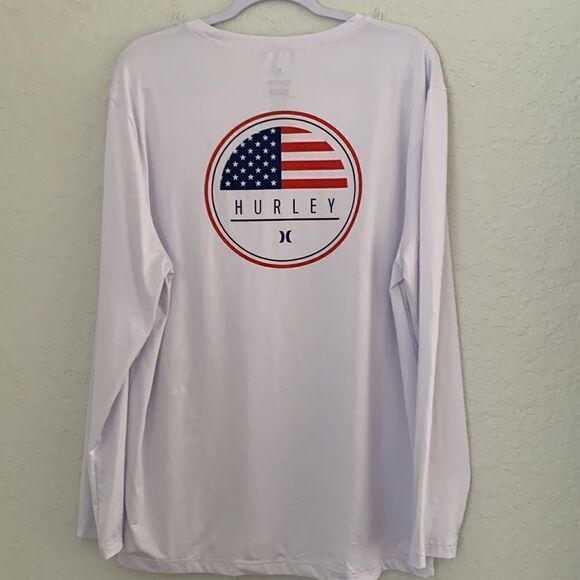 Hurley Men’s Long Sleeved White Shirt Size L - Picture 1 of 7